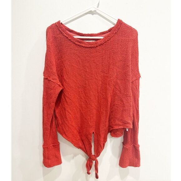Free people beach tie front sweater - Picture 1 of 3